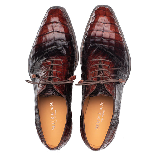 Mezlan Pueblo Crocodile Oxford - Luxury Italian Leather Shoes