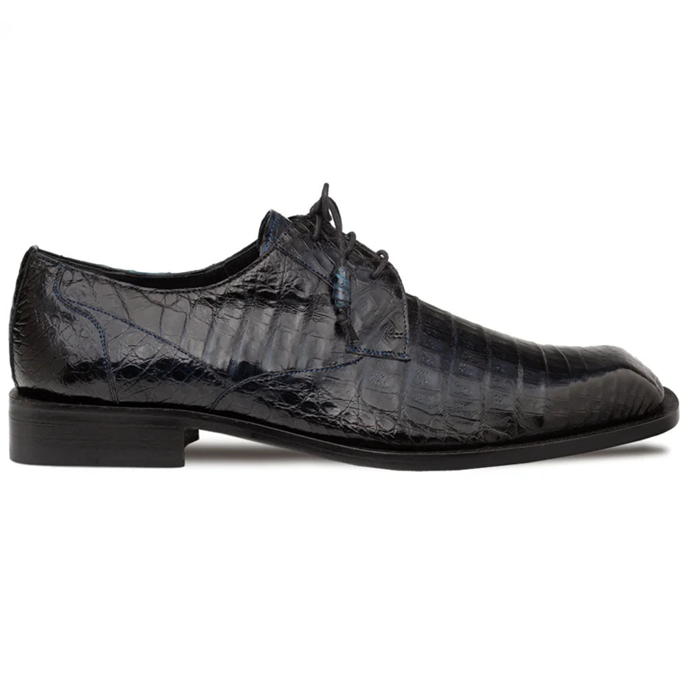 Mezlan Ugo Crocodile Square Toe Lace Up Derby Blue (50200-F) – SuitUSA