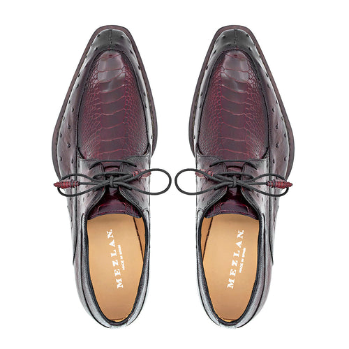 Mezlan Ostrich Split Toe Derby | Luxury Leather Dress Shoe