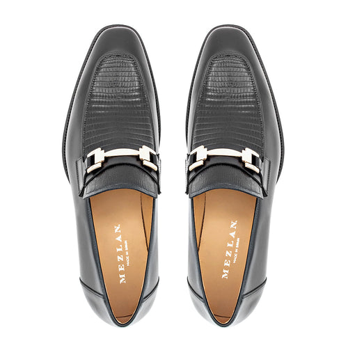 Mezlan Lizard Calf Ornament Slip-On - Luxury Men's Loafer