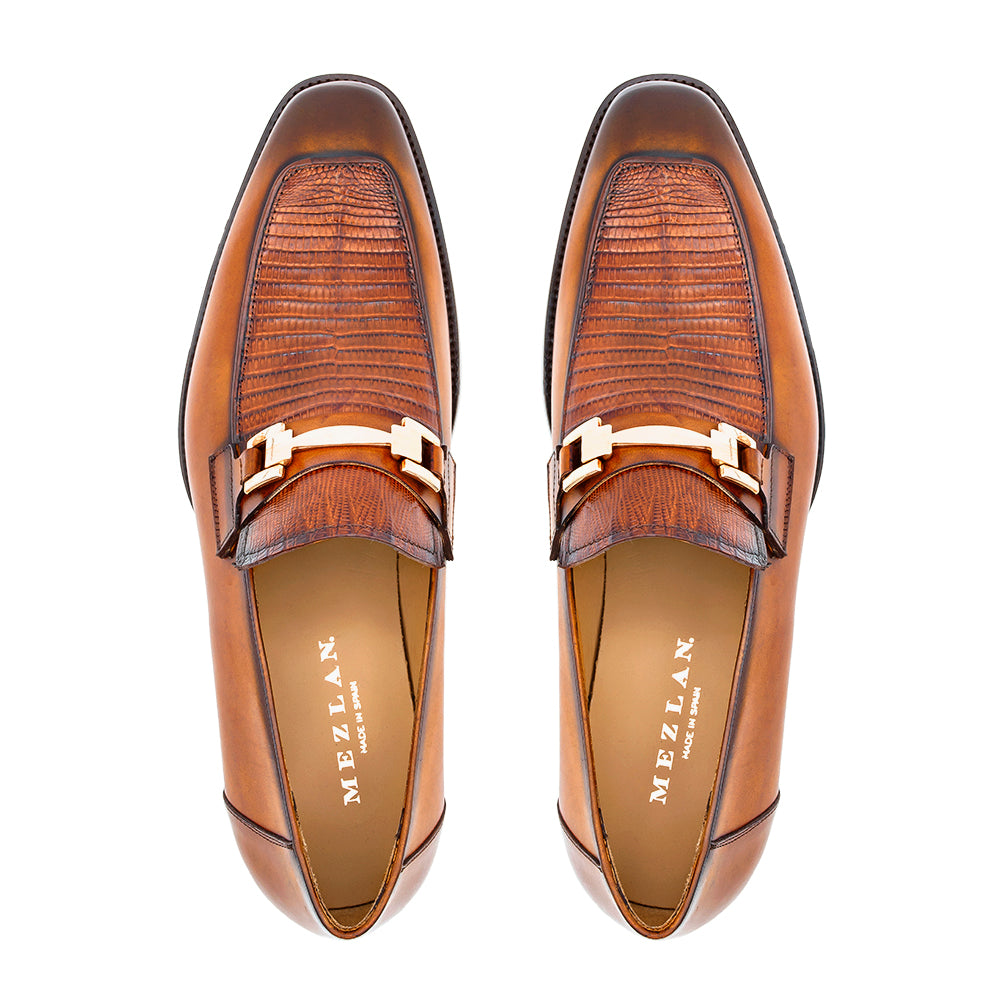 Mezlan Lizard Calf Ornament Slip-On - Luxury Men's Loafer