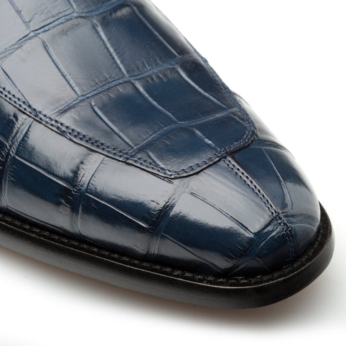 Mezlan Piccolo Alligator Penny Loafer - Luxury Menswear