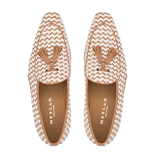 Mezlan Woven Tassel Leather Loafer