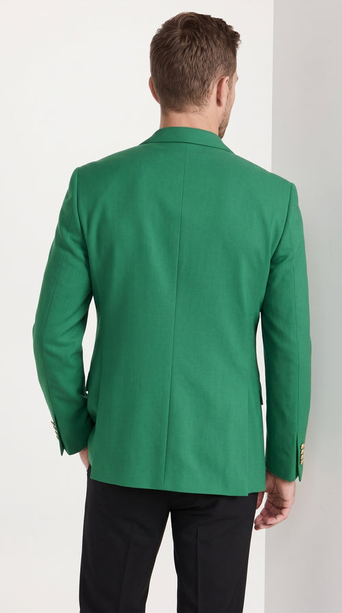 Men’s Kelly Green Blazer, Classic Sport Coat for Weddings Prom Parties and Special Events