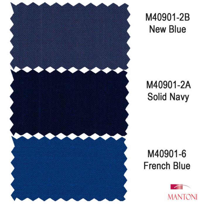 Tiglio 2-Button Slim or Modern Fit in 3-Blue Navy Fabrics by Usamensoutlet
