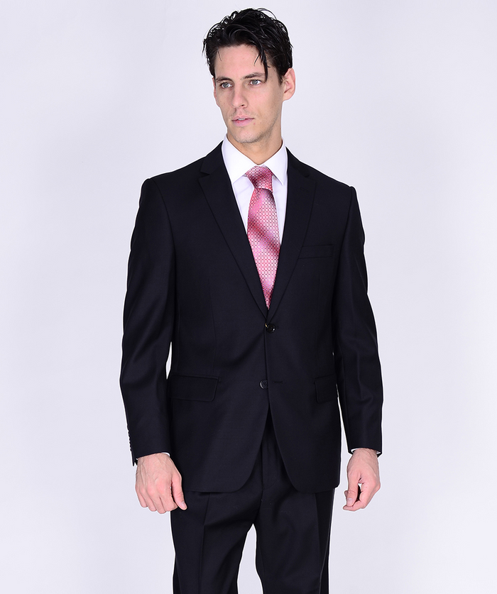 Tiglio Black or Gray 2-Button Slim or Modern Fit Suit by Usamensoutlet