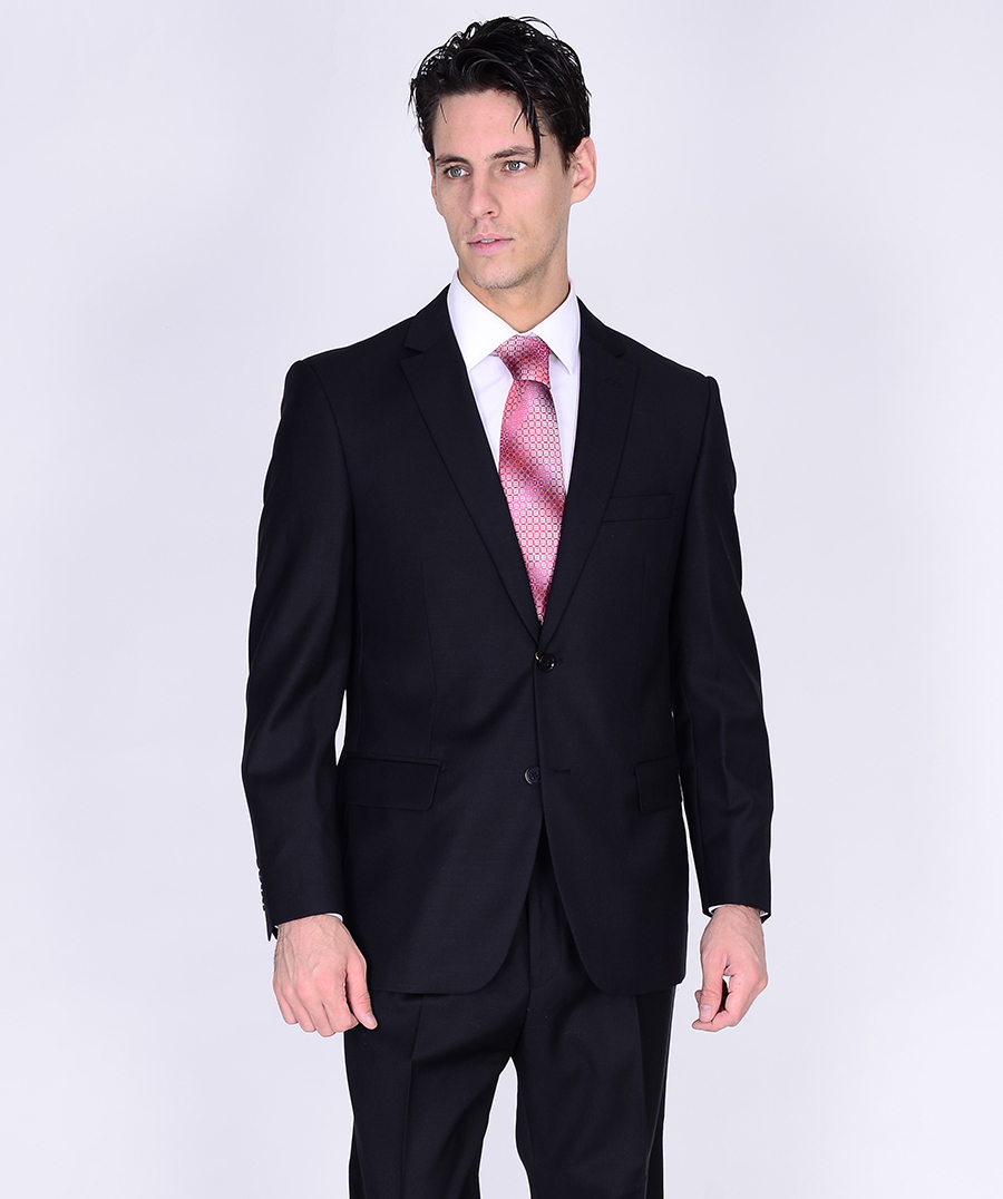 Tiglio Black or Gray 2-Button Slim or Modern Fit Suit by Usamensoutlet
