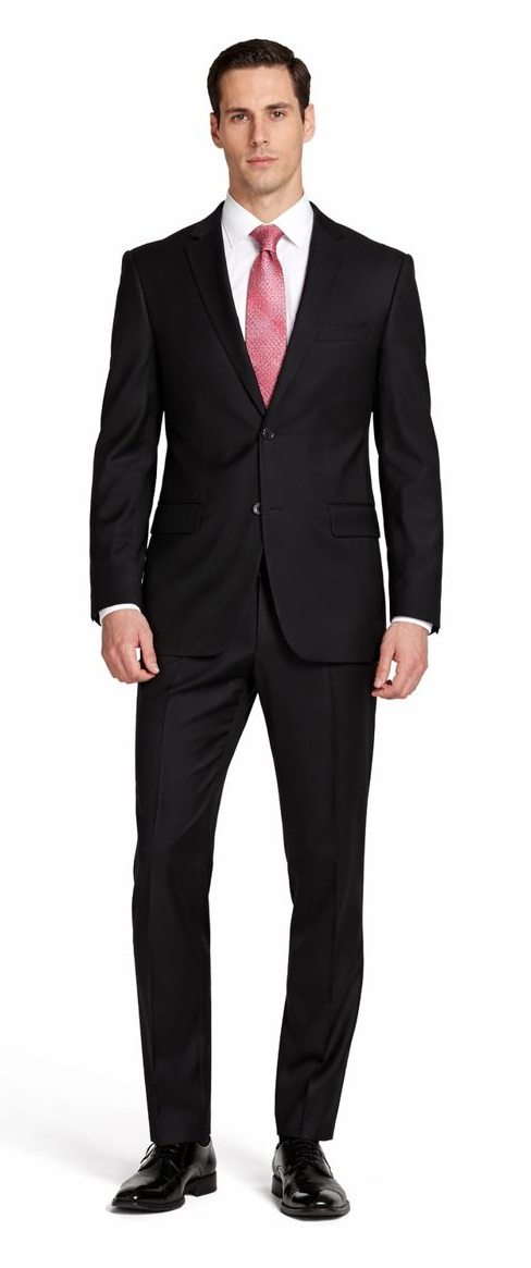 Tiglio Black or Gray 2-Button Slim or Modern Fit Suit by Usamensoutlet