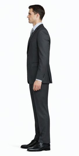 Tiglio Black or Gray 2-Button Slim or Modern Fit Suit by Usamensoutlet