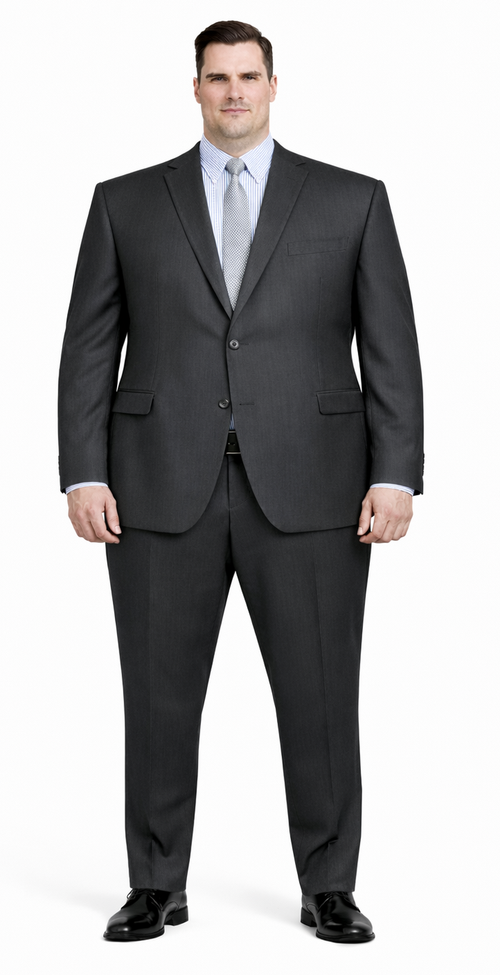 Tiglio Black or Gray 2-Button Slim or Modern Fit Suit by Usamensoutlet