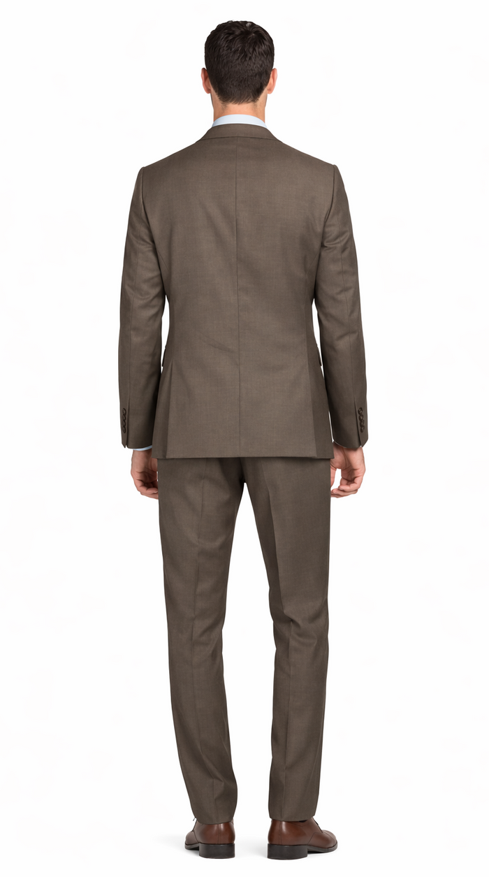 Tiglio Camel or Taupe Two-button Wool Suit by Usamensoutlet