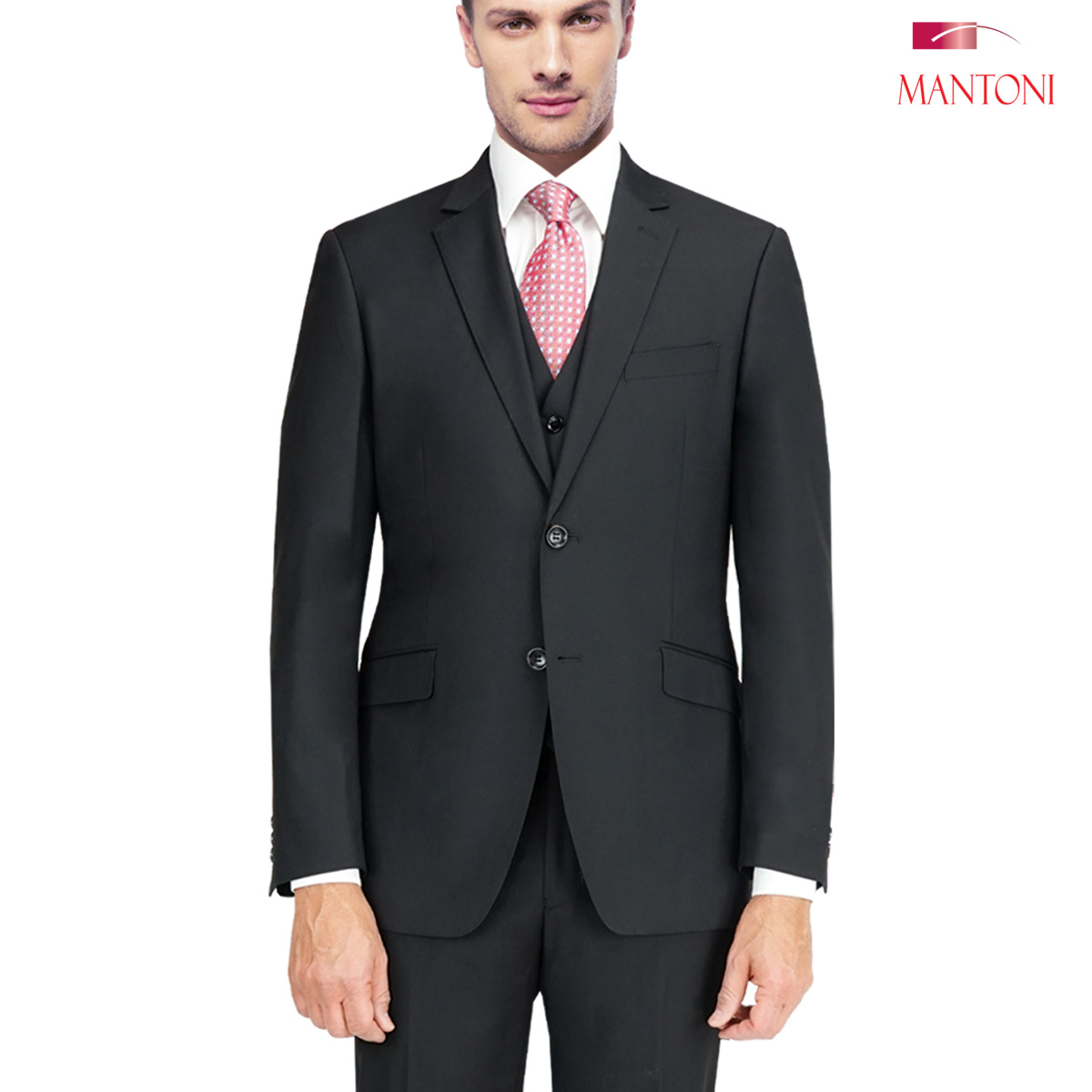 Tiglio Charcoal Two-button Wool Suit by Usamensoutlet