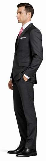 Tiglio Charcoal Two-button Wool Suit by Usamensoutlet