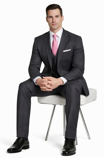 Tiglio Charcoal Two-button Wool Suit by Usamensoutlet