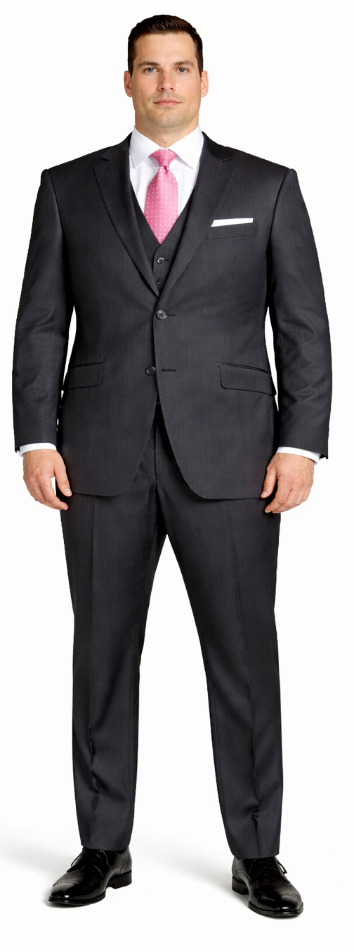 Tiglio Charcoal Two-button Wool Suit by Usamensoutlet