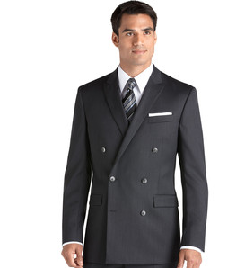 Tiglio Double-Breast Black, Grey, or Navy Wool Suit by Usamensoutlet