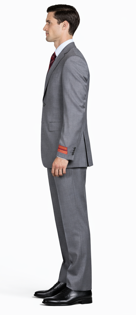 Mantoni Gray Two-button Super Wool Suit by Usamensoutlet