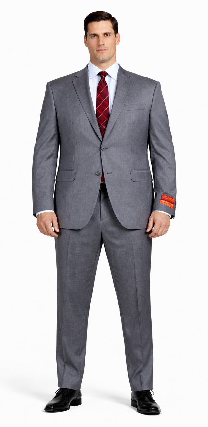 Tiglio Gray Two-button Super Wool Suit by Usamensoutlet