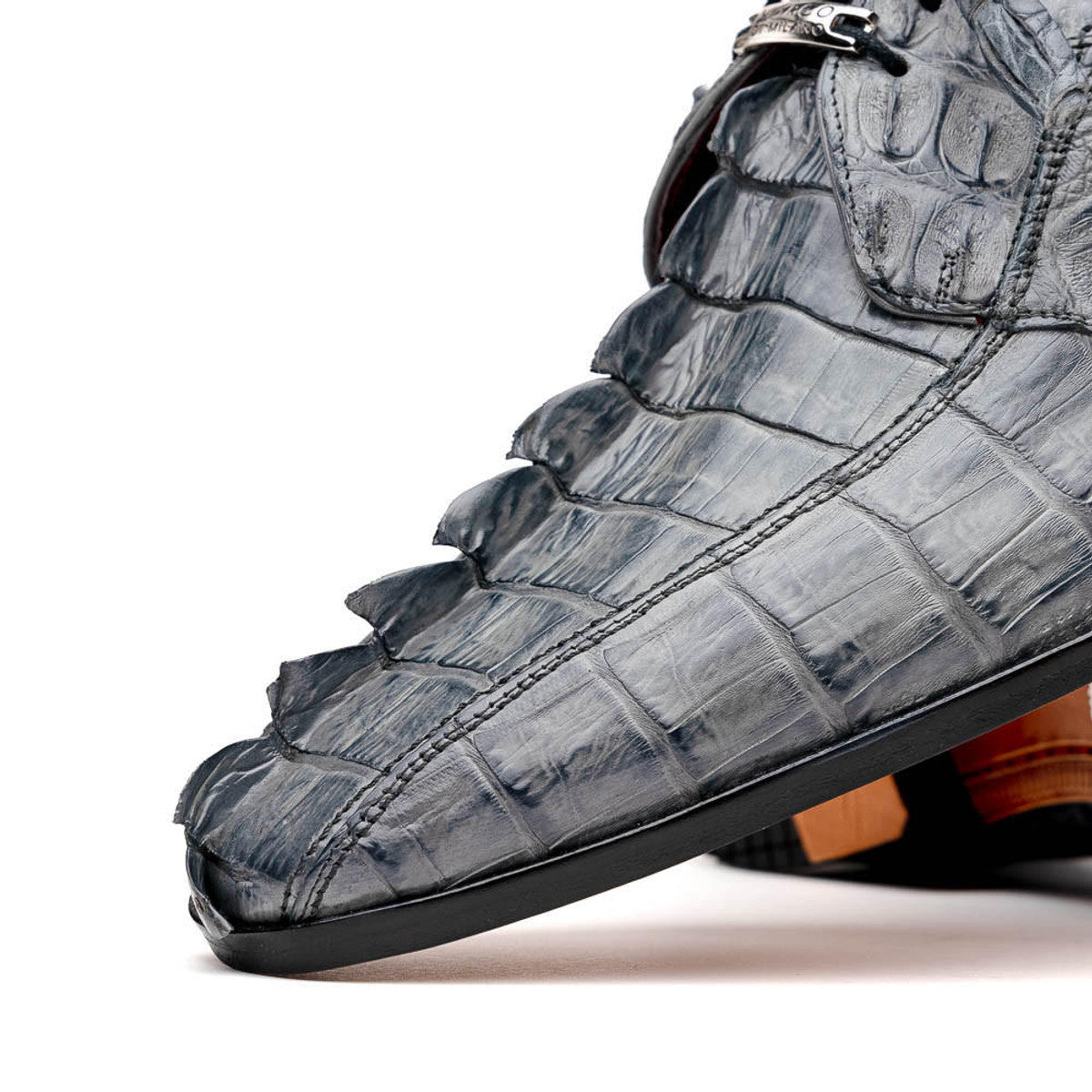 Marco Milano Exotic  Shoes  Grey Hornback  Dress Shoe Cancun