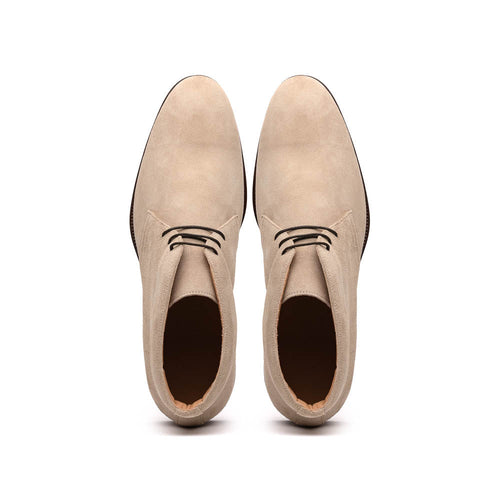 Zelli Marco Italian Suede Chukka Boots in Sand | Luxury Comfort