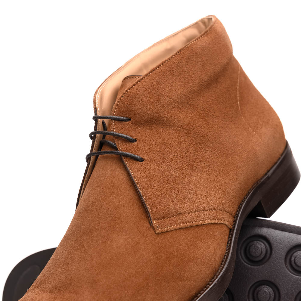 Zelli Marco Italian Suede Chukka Boots in Tobacco for Style and Comfort