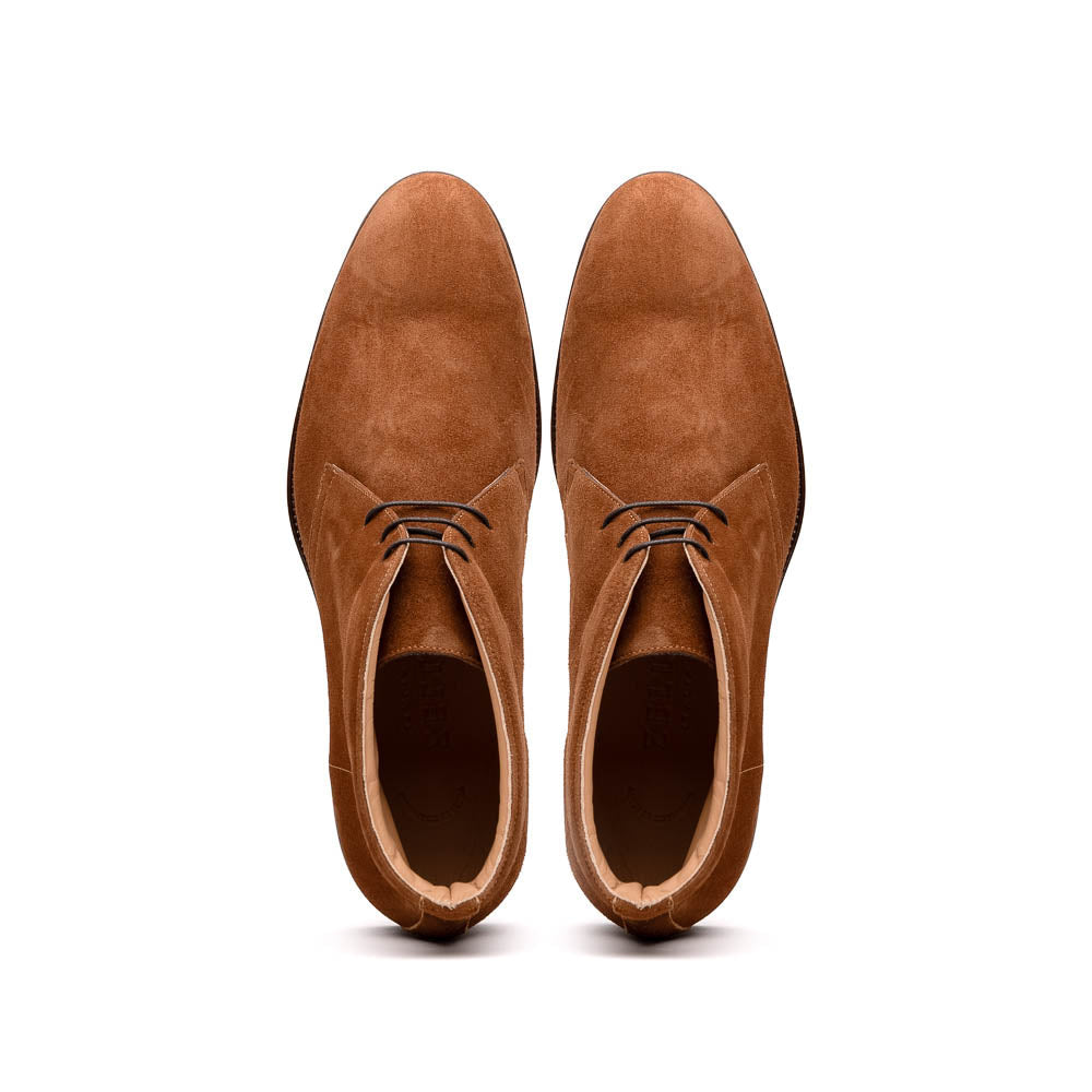 Zelli Marco Italian Suede Chukka Boots in Tobacco for Style and Comfort