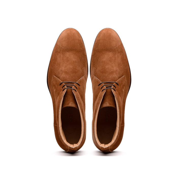Zelli Marco Italian Suede Chukka Boots in Tobacco for Style and Comfort