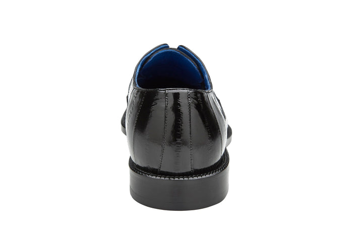 Belvedere Mare - Black Ostrich Leather Luxury Shoe