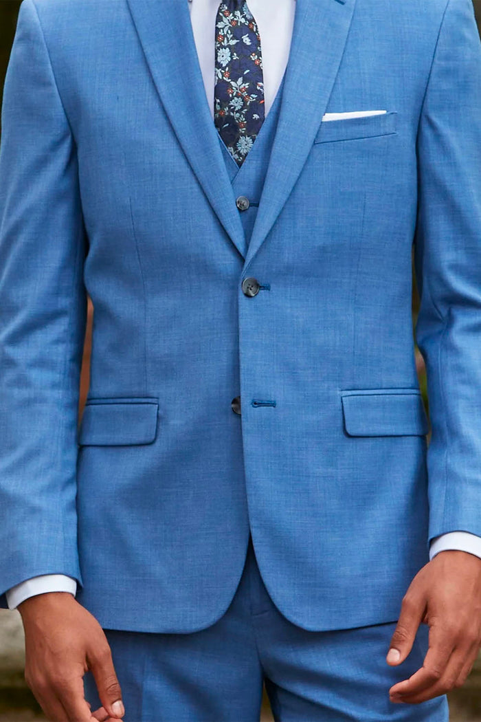 Marine Blue Sharkskin Vest Couture 1910