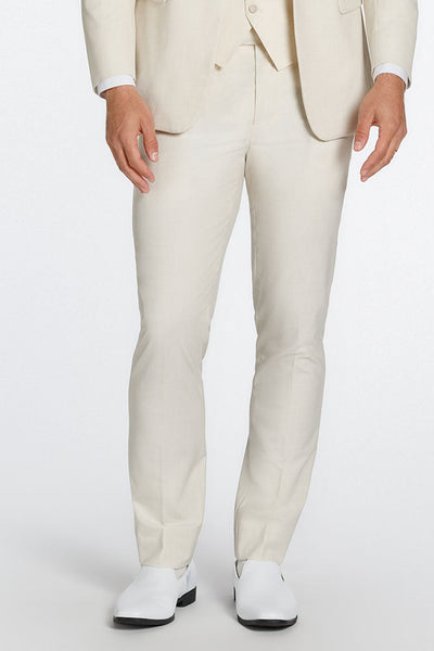 Metro Creme Luxury Wool Blend Suit Pants by Mark of Distinction