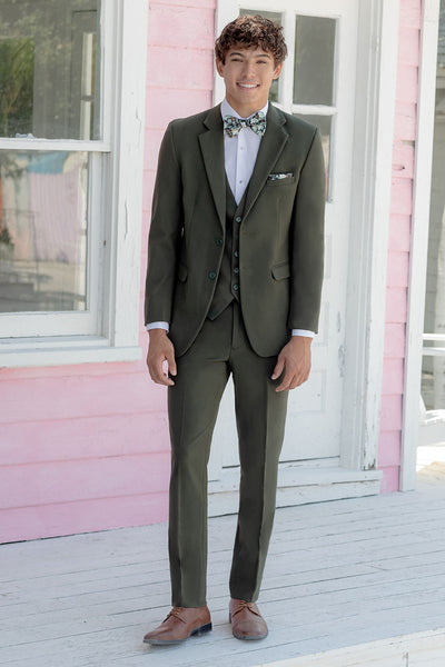 Metro Olive Suit Jacket (Separates) by Mark of Distinction