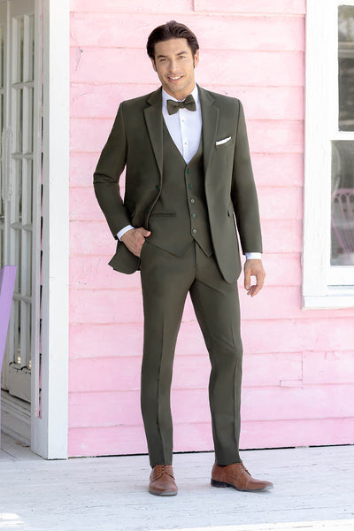 Metro Olive Suit Jacket (Separates) by Mark of Distinction