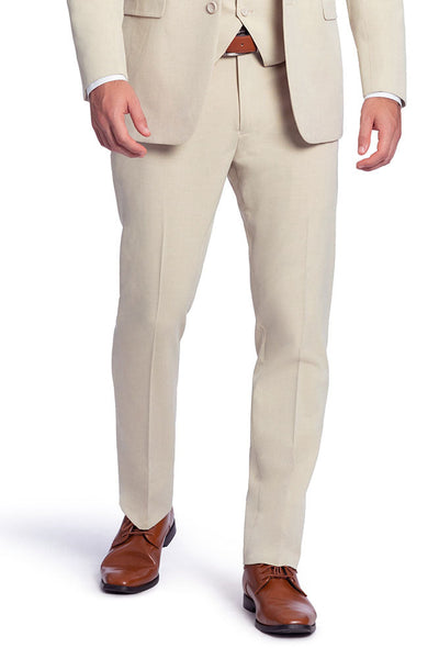Metro Tan Luxury Wool Blend Suit Pants by Mark of Distinction
