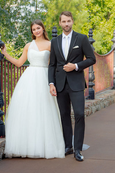 Simon Black Notch Tuxedo Jacket (Separates) by Mark of Distinction