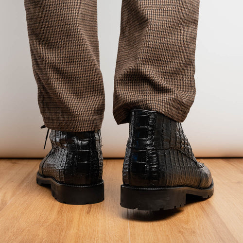 Marco Di Milano Martinelli Black Leather Dress Shoe