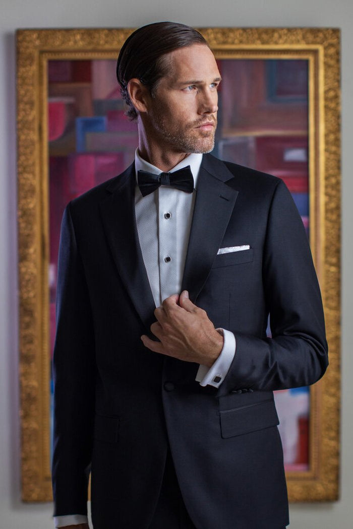 Davoli Black 1-Button Notch Tuxedo (2-Piece Set) by MaxDavoli