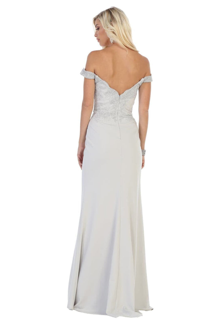 Elegant Form Fitting Evening Dress | Off The Shoulder Formal Gown