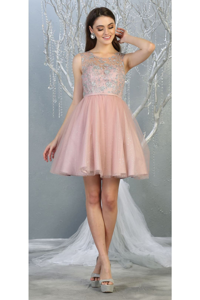Dama Dresses for Quinceanera in Mauve Style  MQ1803 Quince Outfit