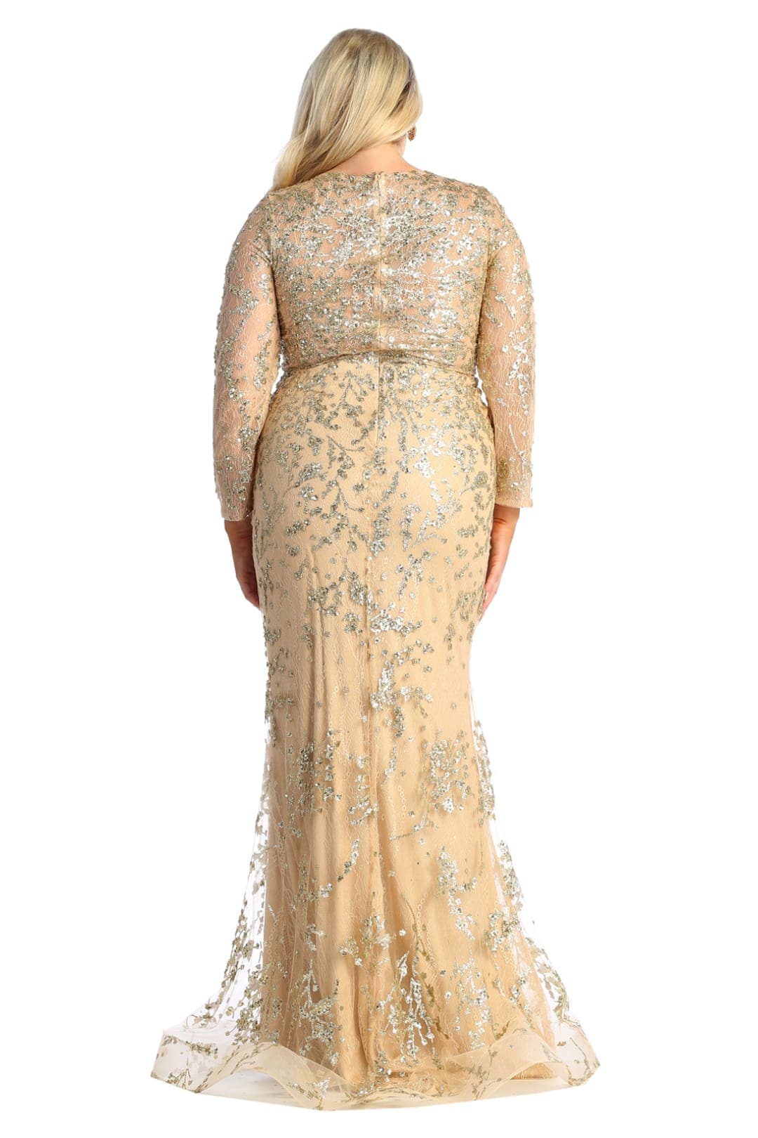 Plus Size Long Evening Gown Maxi Formal Dress for Women By May Queen MQ1850