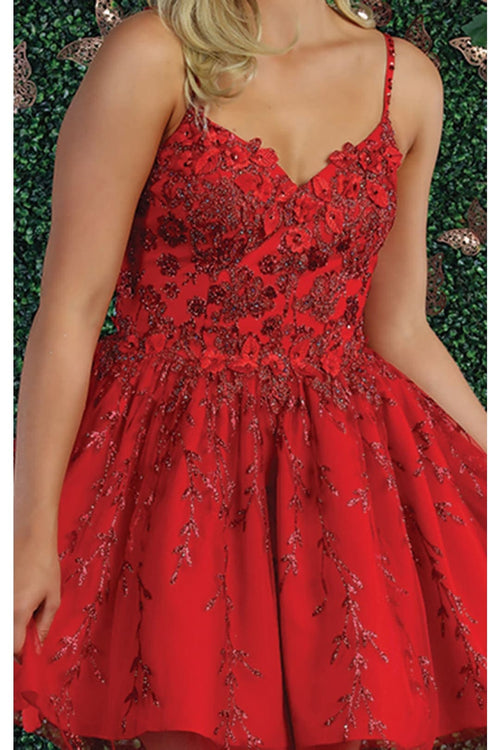 Dama Dresses for Quinceanera in Red Style MQ1891 Quince Outfit