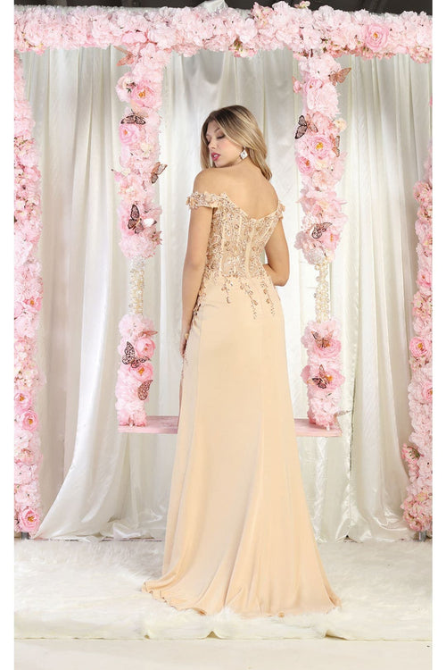 May Queen MQ1962 Embellished Prom Gown