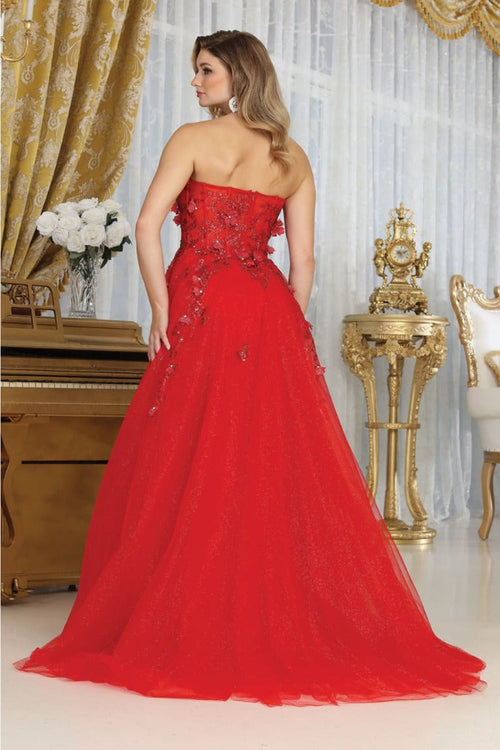 May Queen MQ2059 A-Line Tulle Sweetheart Prom Evening Gown