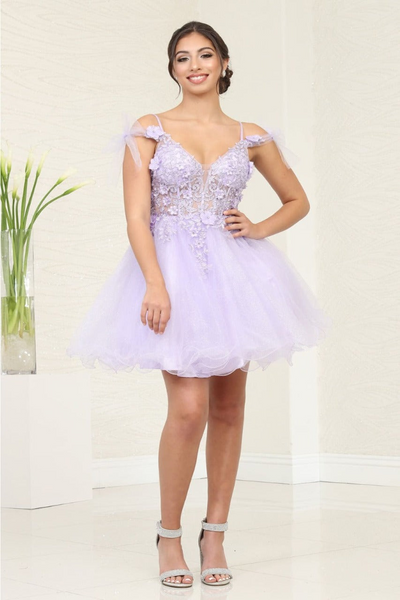 Dama Dresses for Quinceanera in Lilac Style  MQ2066  Quince Outfit