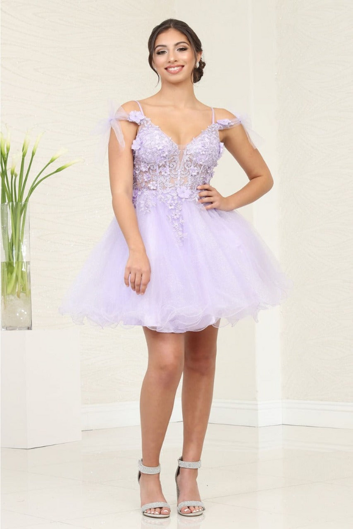 Dama Dresses for Quinceanera in Lilac Style  MQ2066  Quince Outfit