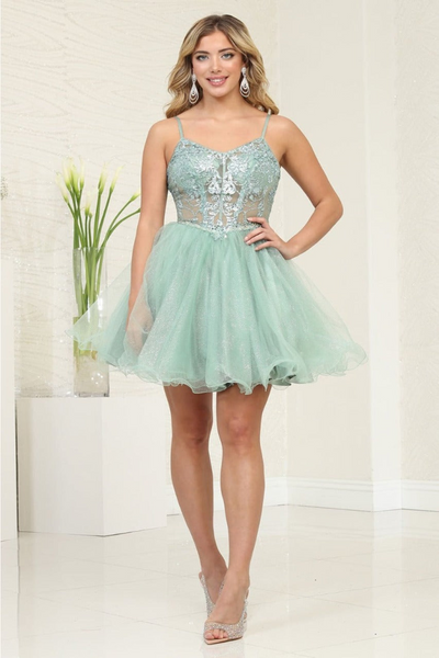 Dama Dresses for Quinceanera in Sage Style MQ2082 Quince Outfit