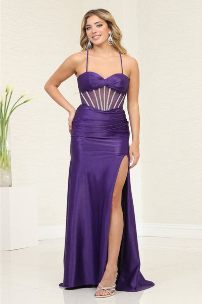 May Queen MQ2088 Sweetheart Prom Embellished Long Dress