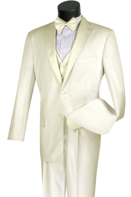 Mens 3 Button Vested Gangster Pinstripe 1920's Suit in Brown by Vinci