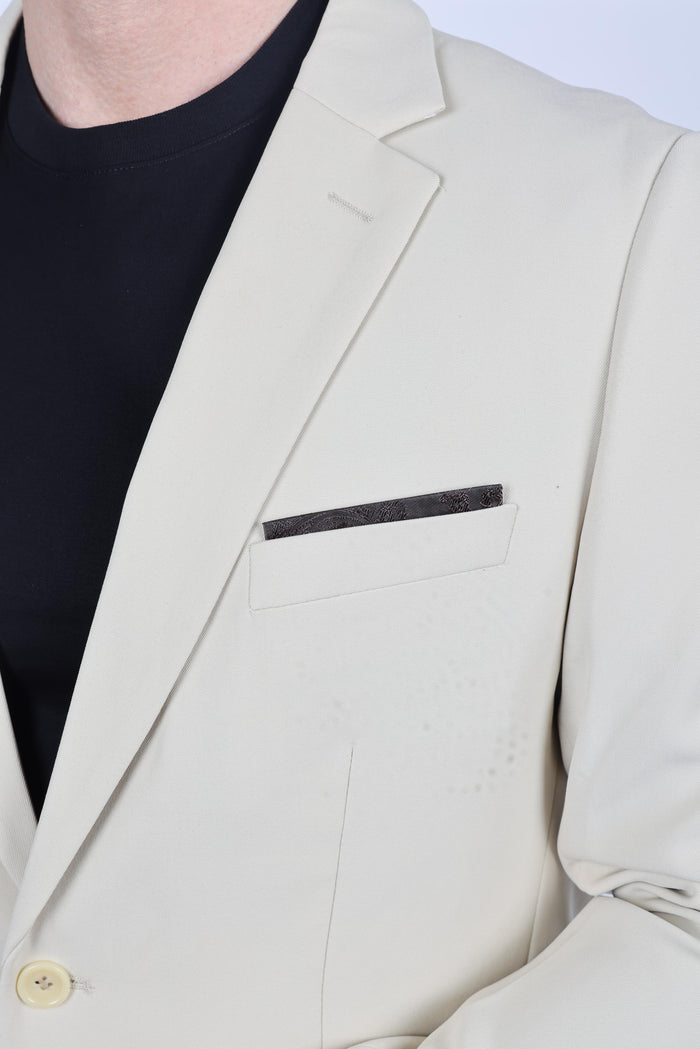 Men’s Beige Date Night Blazer – Tailored Modern Fit Stretch Jacket
