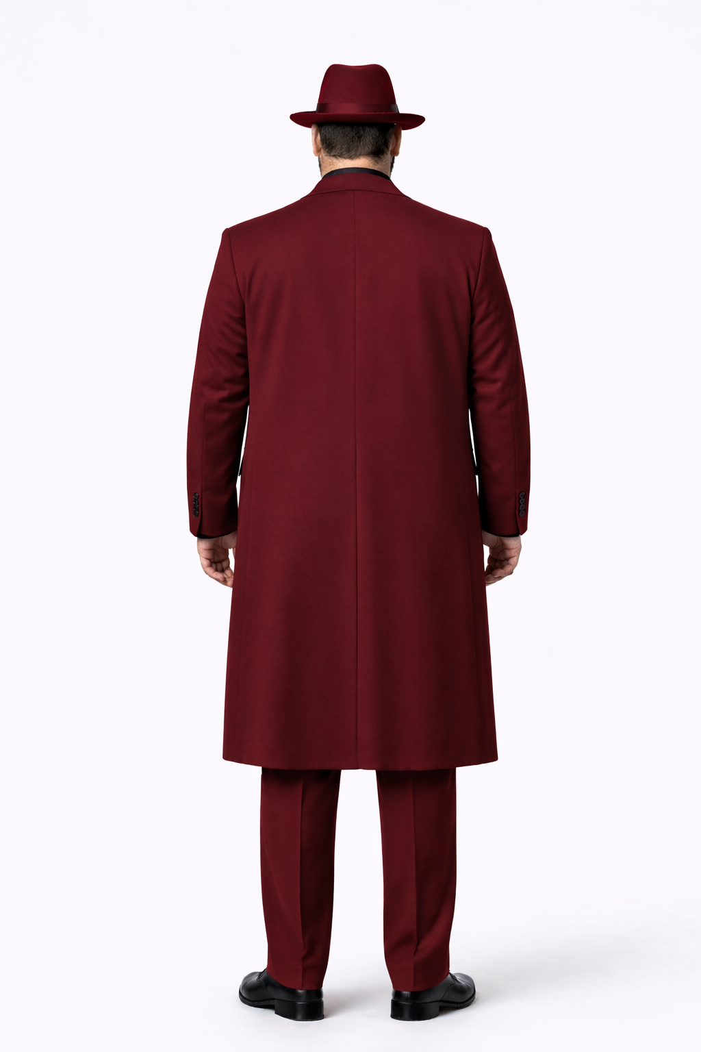 Men’s 1920s Red Zoot Suit – Long Mafia Gangster Three-Piece Vintage Outfit Zuit Pachuco Style