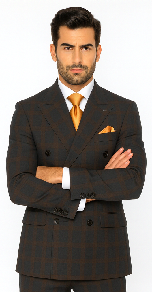 Men’s Rossi Man Milano RM1793 - Modern Formal Suit - Stylish Tailored Attire for Every Occasion by USA Men's Outlet